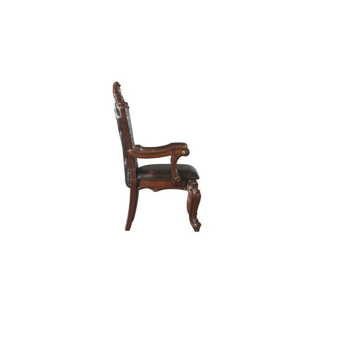 Picardy - Chair (Set of 2) - Cherry Oak & PU Unique Piece Furniture