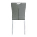 Pagan - Side Chair (Set of 2) - Gray PU & Chrome Finish Unique Piece Furniture