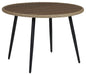 Amaris - Brown / Black - Round Dining Table Unique Piece Furniture