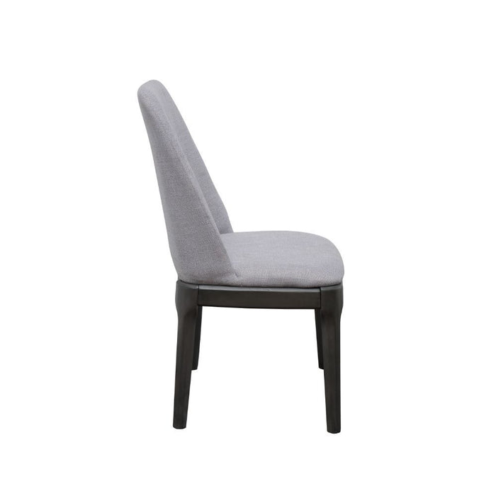 Madan - Side Chair (Set of 2) - Light Gray Linen & Gray Oak Unique Piece Furniture