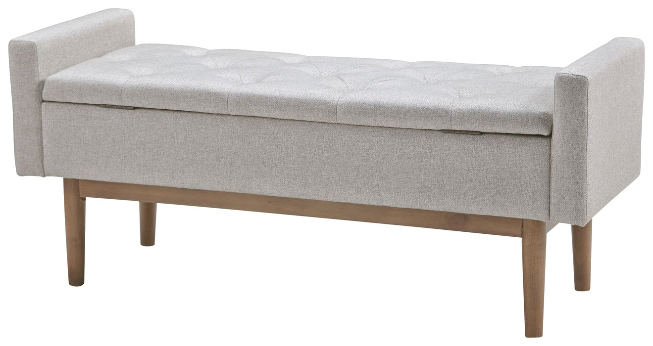 Briarson - Beige / Brown - Storage Bench Unique Piece Furniture