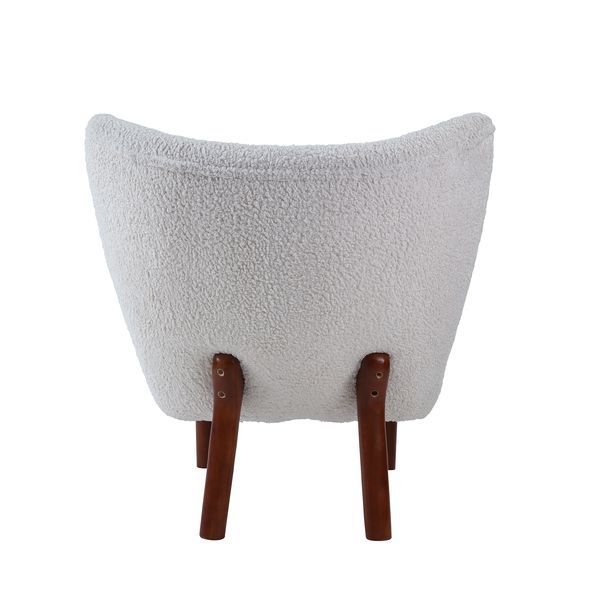 Zusud - Accent Chair - White Teddy Sherpa Unique Piece Furniture