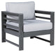 Amora - Charcoal Gray - Lounge Chair W/Cushion (Set of 2) Unique Piece Furniture