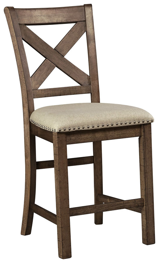 Moriville - Beige - Upholstered Barstool (Set of 2) Unique Piece Furniture