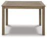 Aria Plains - Brown - Square Dining Table W/Umb Opt Unique Piece Furniture