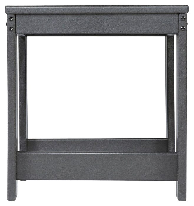 Amora - Charcoal Gray - Square End Table Unique Piece Furniture