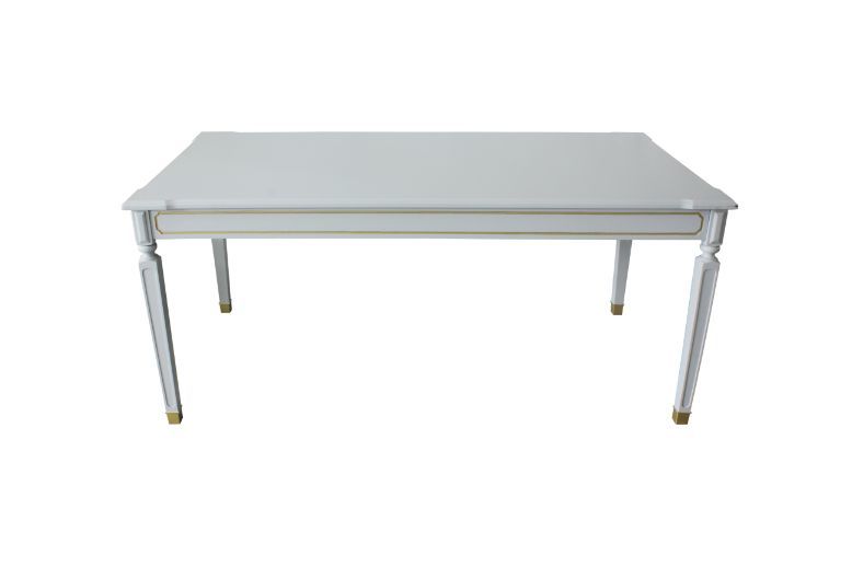 House - Marchese Dining Table - Pearl Gray Finish Unique Piece Furniture