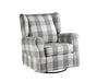Patli - Swivel Chair - Gray Fabric Unique Piece Furniture