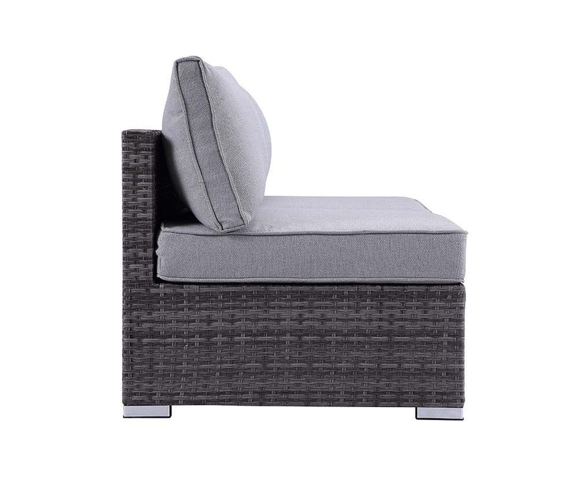 Sheffield - Patio Set - Gray Fabric & Gray Finish Unique Piece Furniture