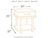 Stanah - Brown / Beige - Rectangular End Table Unique Piece Furniture