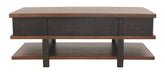 Stanah - Brown / Beige - Lift Top Cocktail Table Unique Piece Furniture