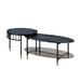 Silas - Coffee Table - Faux Marble Top & Black Finish Unique Piece Furniture