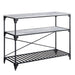 Jakob - Kitchen Cart - Black & Concrete Finish Unique Piece Furniture