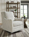 Kambria - Fog - Swivel Glider Accent Chair Unique Piece Furniture