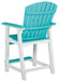 Eisely - Turquoise / White - Barstool (Set of 2) Unique Piece Furniture