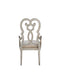 Esteban - Chair (Set of 2) - Ivory Velvet & Antique Champagne Finish Unique Piece Furniture