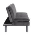 Cilliers - Futon - Gray Velvet & Chrome Finish Unique Piece Furniture